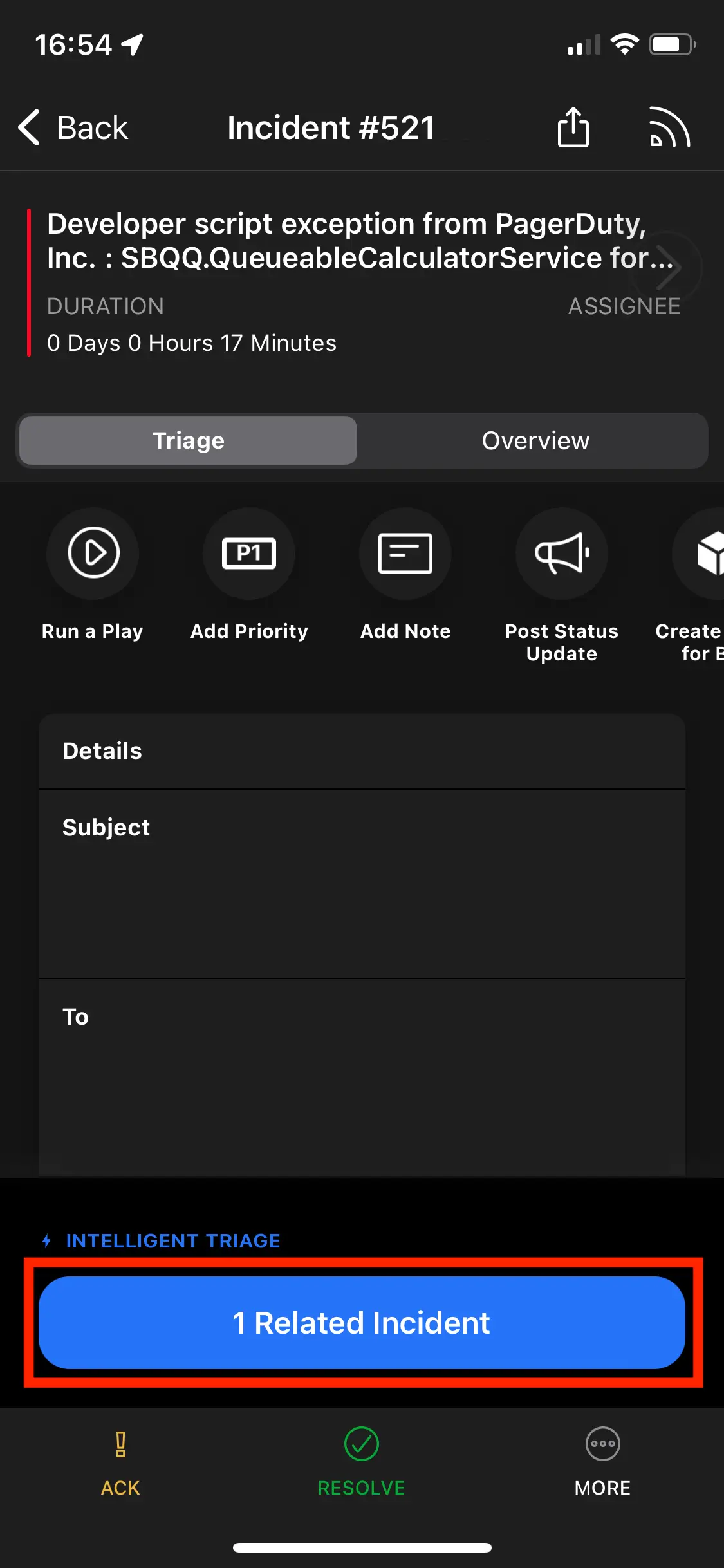 Related Incidents on the incident details screen in the mobile app Related Incidents on the incident details screen in the mobile app